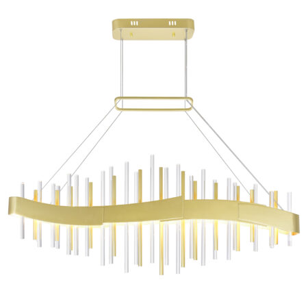Millipede 40 in LED Satin Gold Chandelier