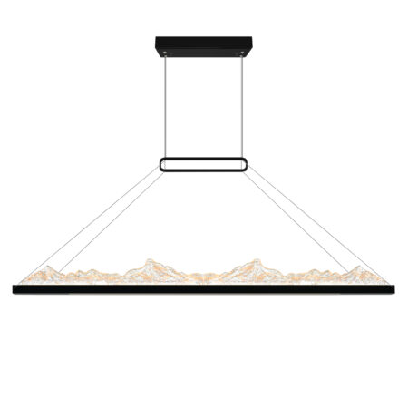 Himalayas Integrated LED 49.5" Black Island/Pool Table Light